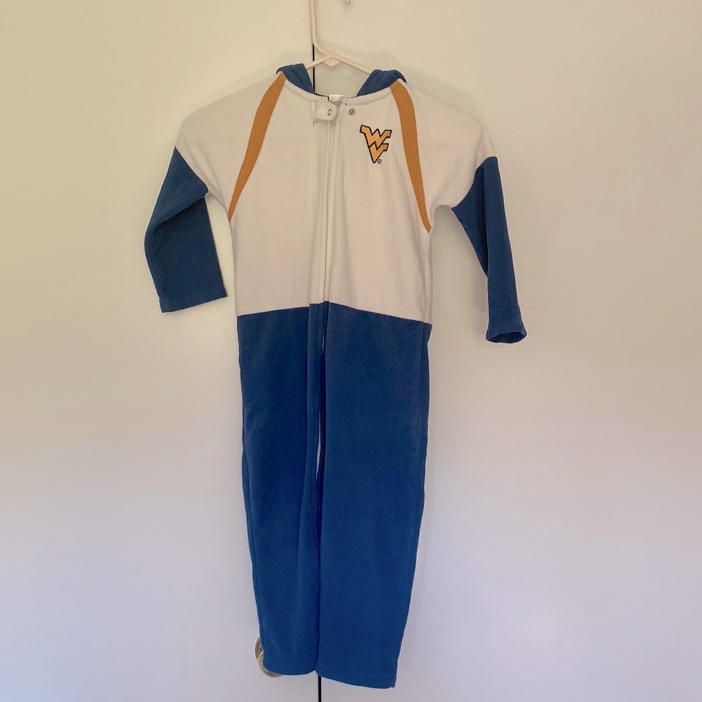 Hooded zip up fleece onesie jumper pajamas size 4t